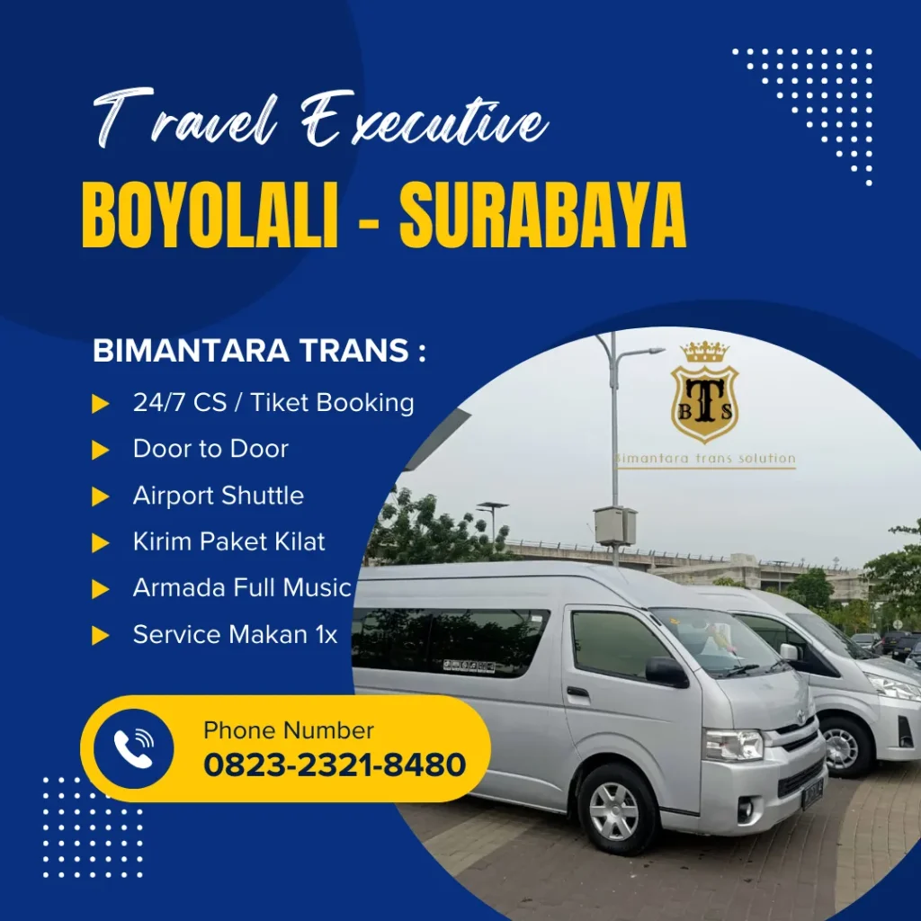 travel boyolali surabaya bimantara trans