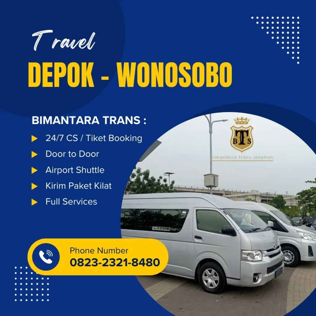 travel depok wonosobo bimantara trans