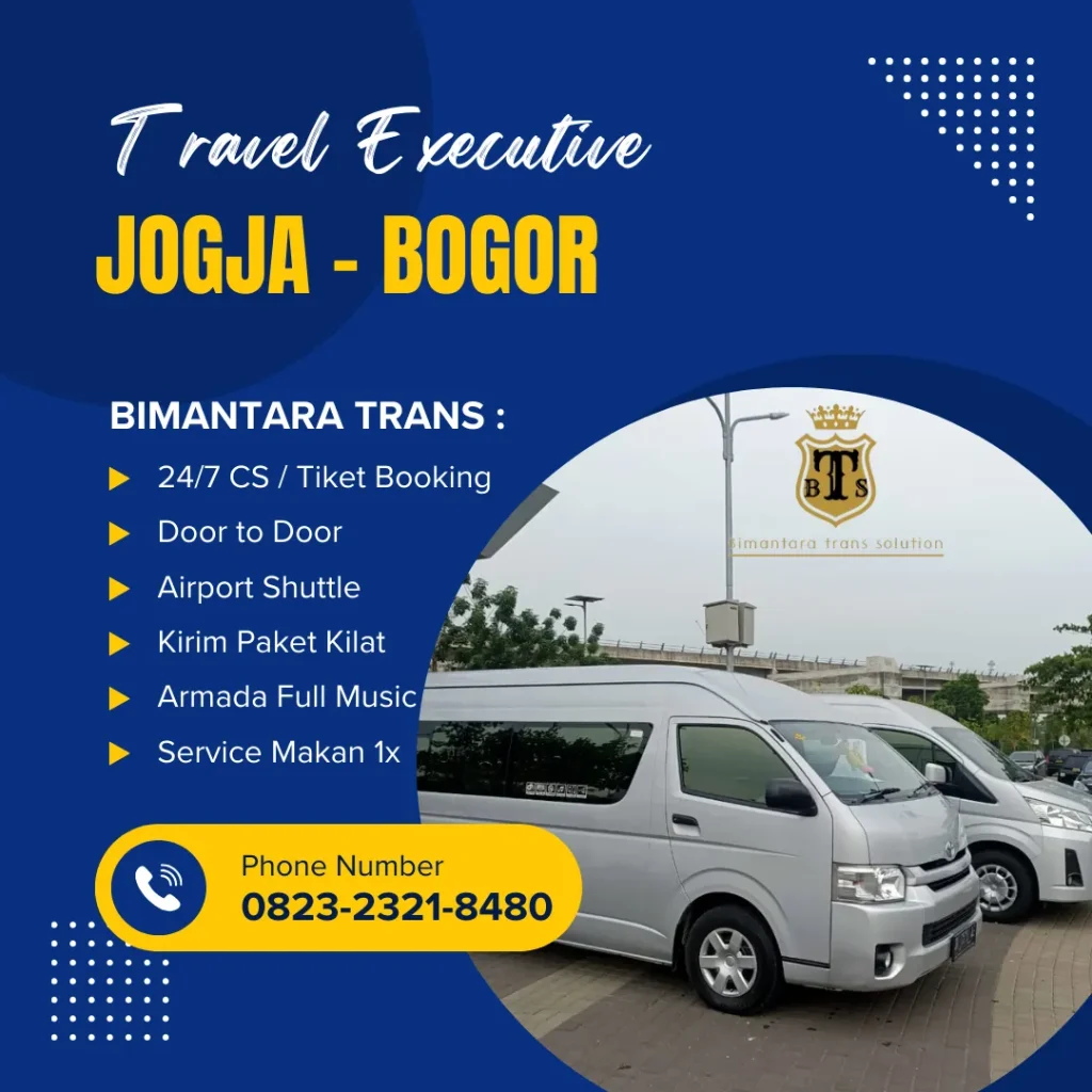 travel jogja bogor bimantara trans