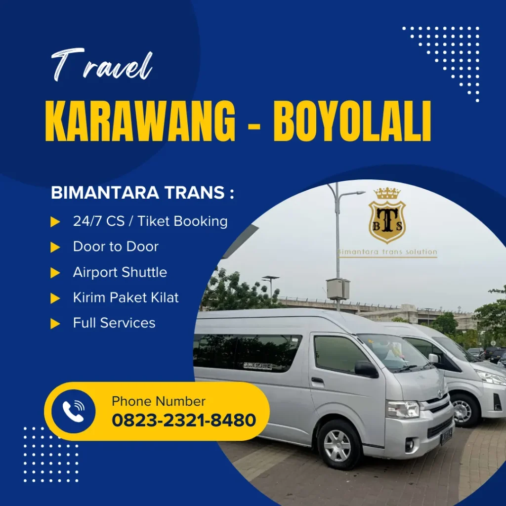 travel karawang boyolali bimantara trans