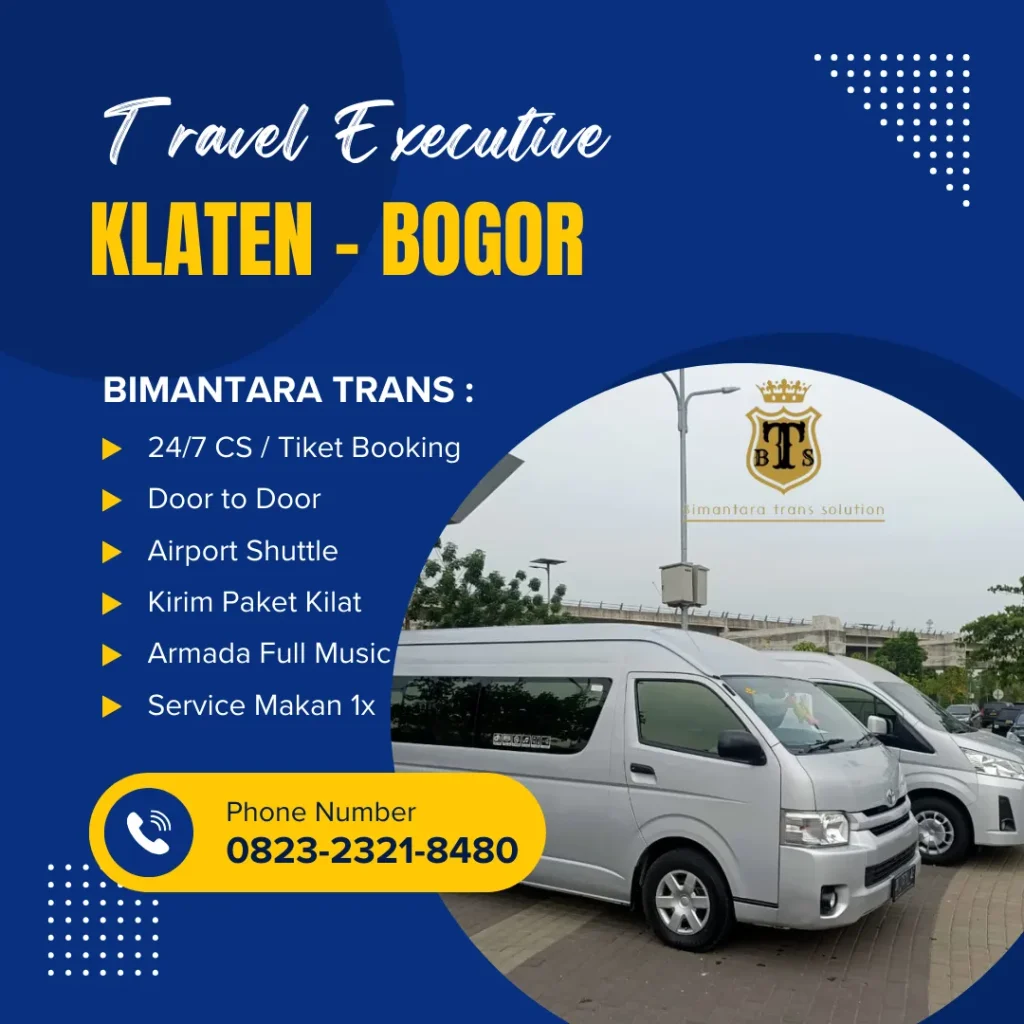 travel klaten bogor bimantara trans