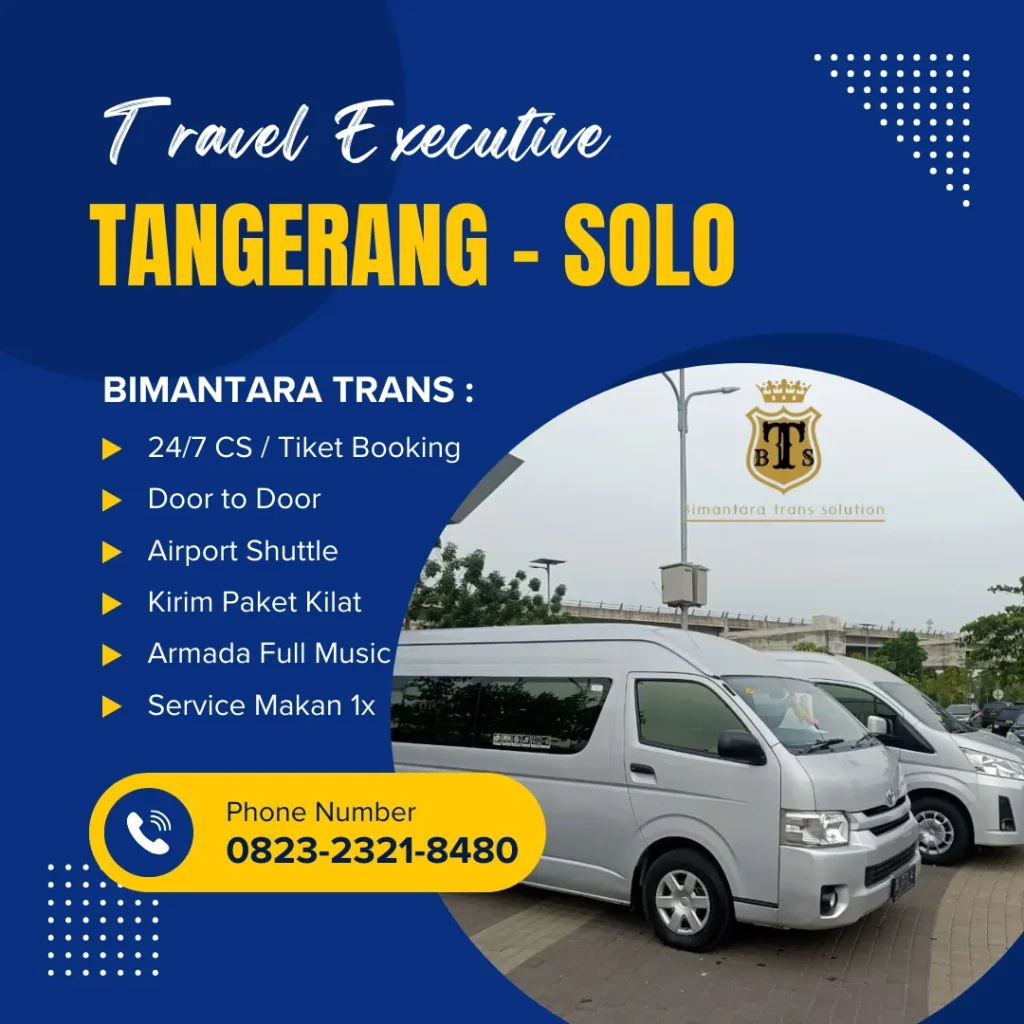 travel tangerang solo bimantara trans