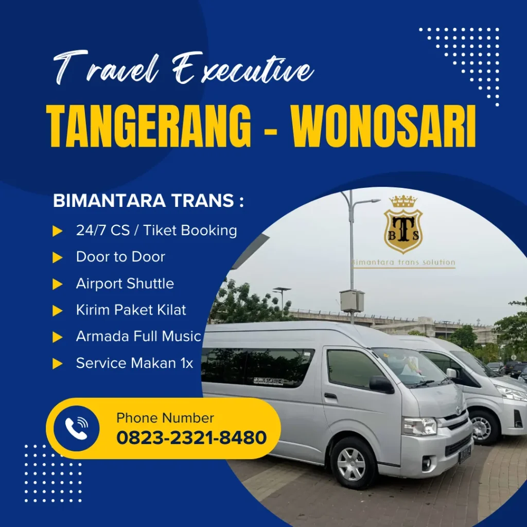travel tangerang wonosari bimantara trans