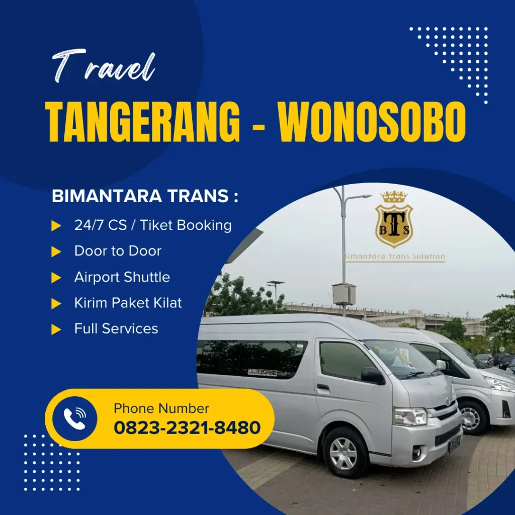 travel tangerang wonosobo bimantara trans