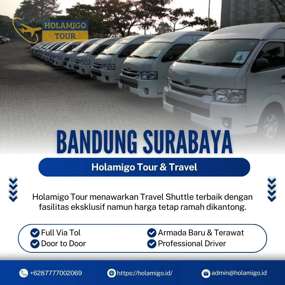 Travel Shuttle Bandung Surabaya Holamigo Tour