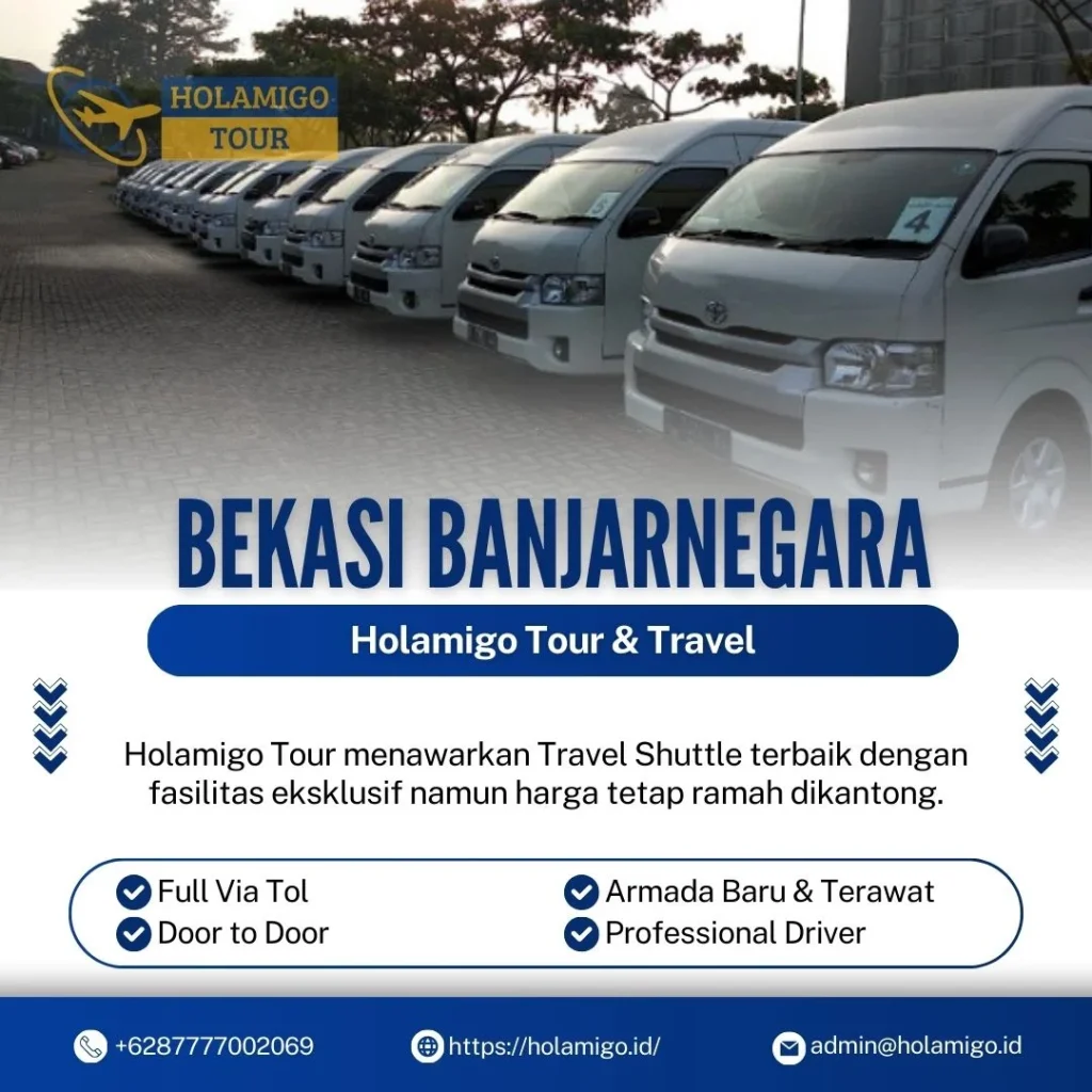 Travel Shuttle Bekasi Banjarnegara Holamigo Tour