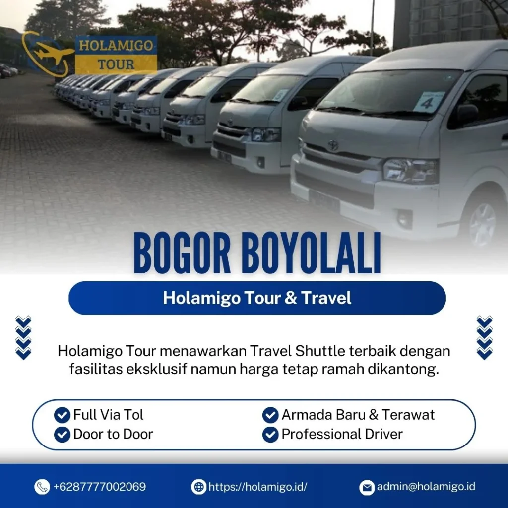 Travel Shuttle Bogor Boyolali Holamigo Tour