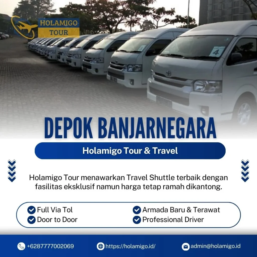 Travel Shuttle Depok Banjarnegara Holamigo Tour
