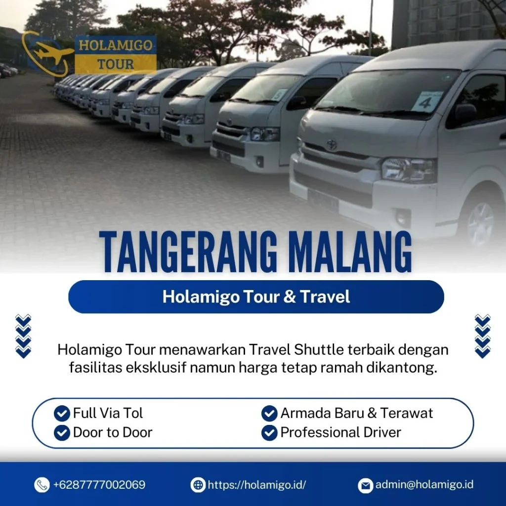 Travel Shuttle Tangerang Malang Holamigo Tour