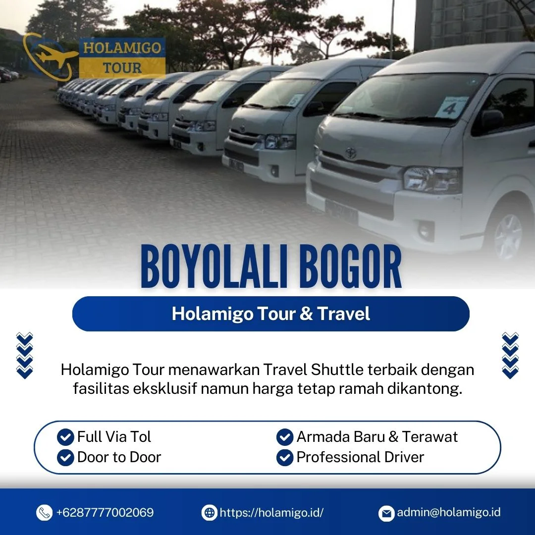 Travel Shuttle Boyolali Bogor Holamigo Tour