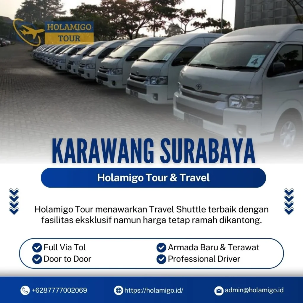 Travel Shuttle Karawang Surabaya Holamigo Tour