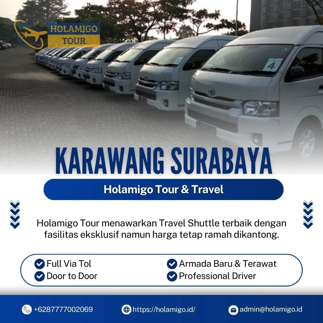 Travel Shuttle Karawang Surabaya Holamigo Tour