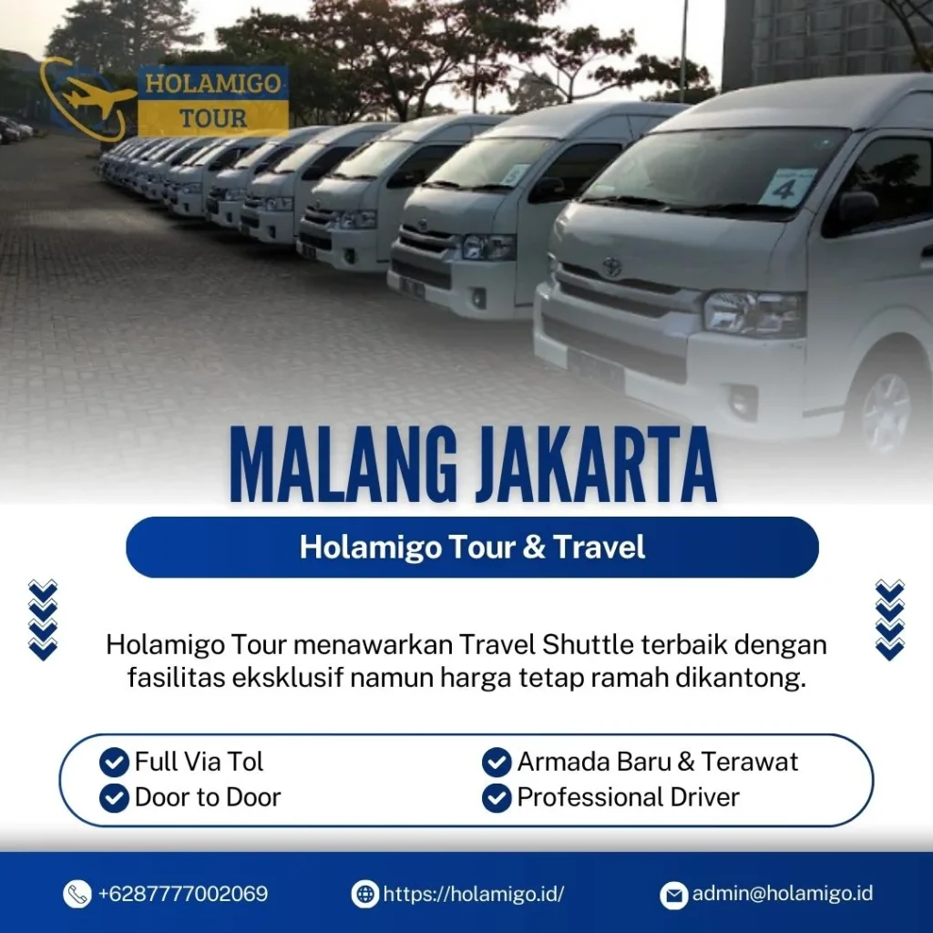 Travel Shuttle Malang Jakarta Holamigo Tour