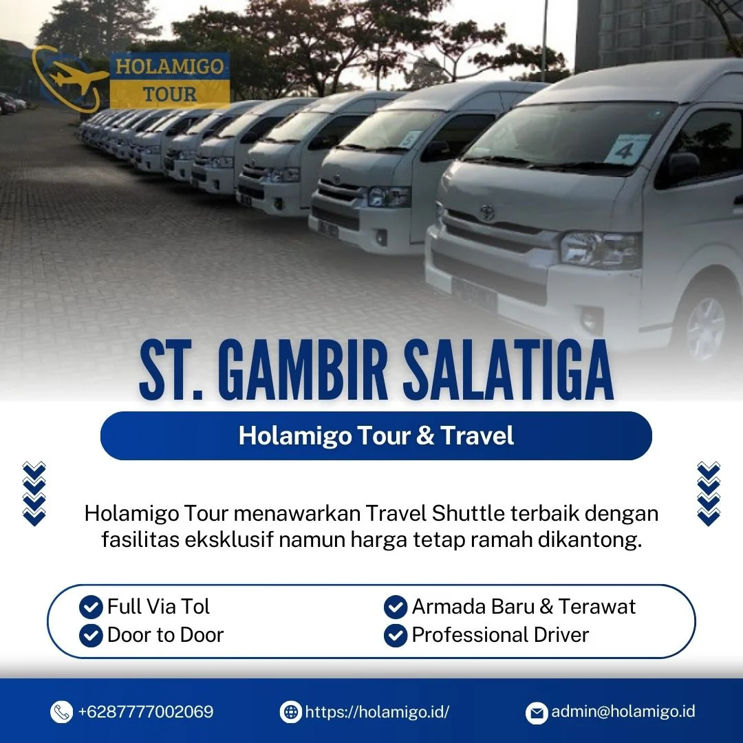 Travel Shuttle St. Gambir Salatiga Holamigo Tour