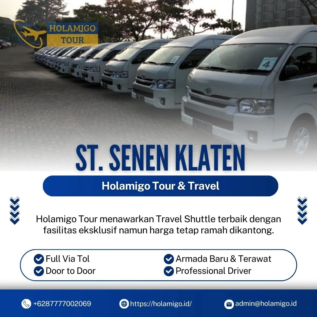Travel Shuttle St. Senen Klaten Holamigo Tour