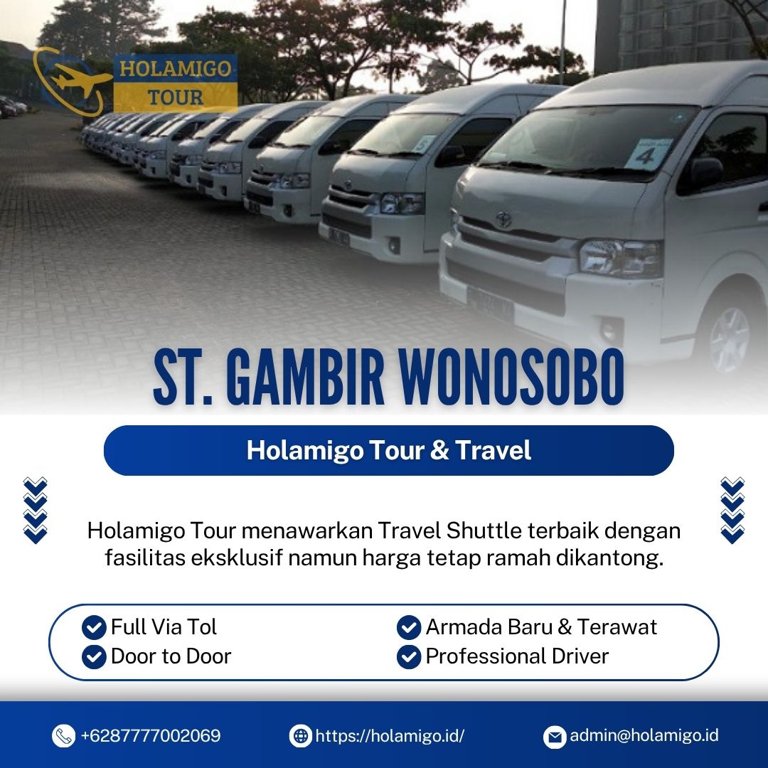 Travel Shuttle Stasiun Gambir Wonosobo Holamigo Tour