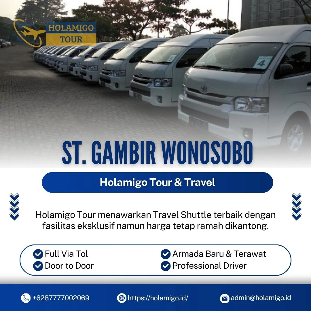 Travel Shuttle Stasiun Gambir Wonosobo Holamigo Tour