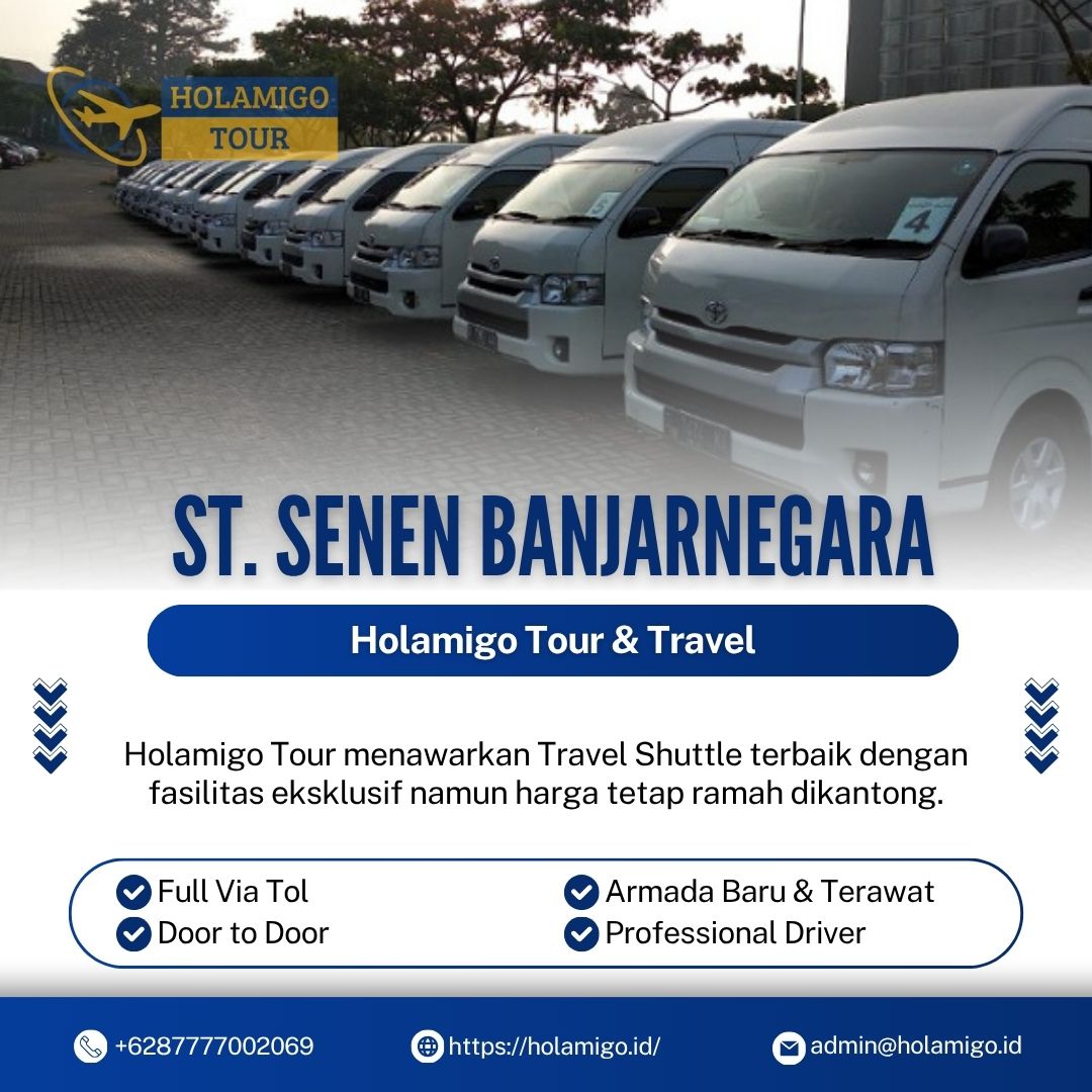Travel Shuttle Stasiun Senen Banjarnegara Holamigo Tour